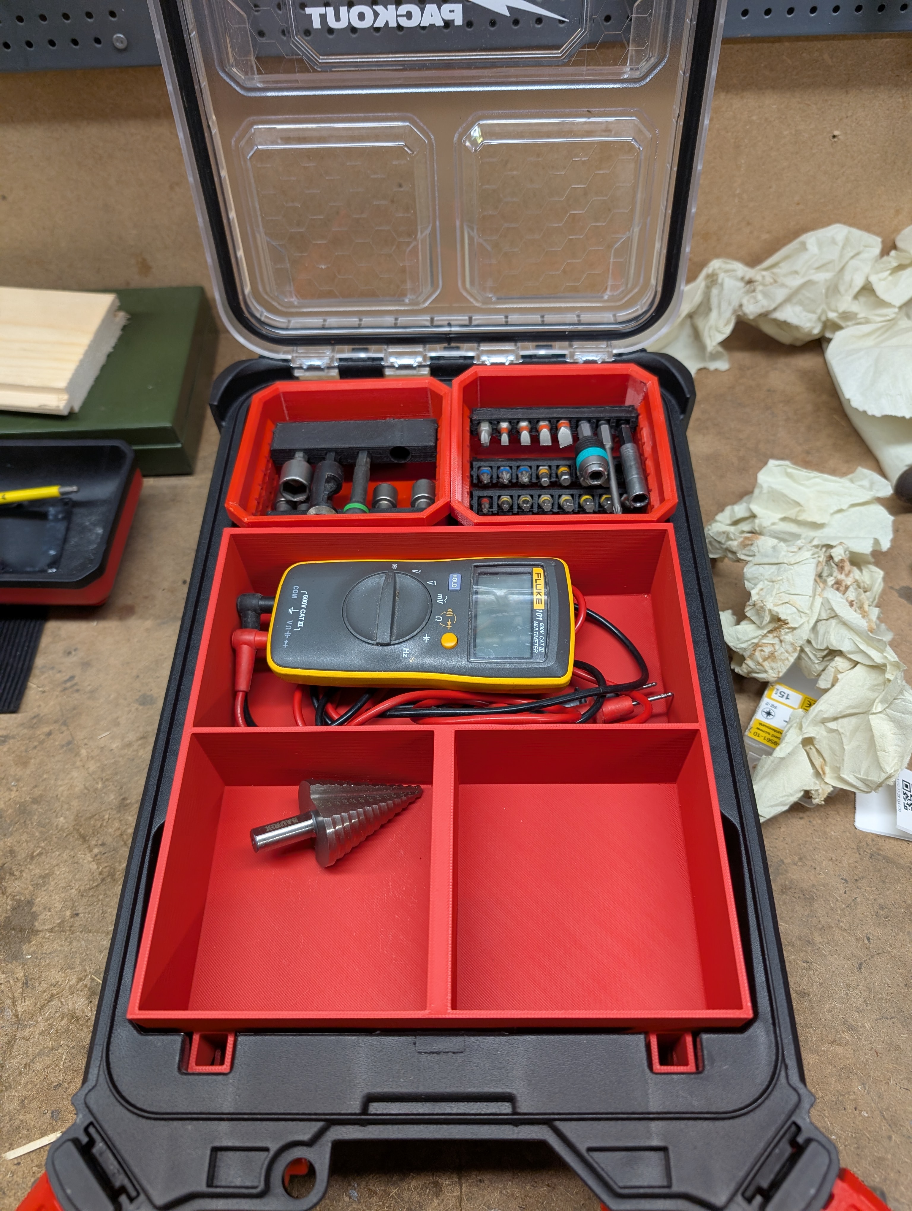 Socket insert Packout