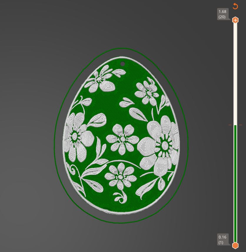 Miniatura 2 do modelo 3D Flower Easter egg decoration