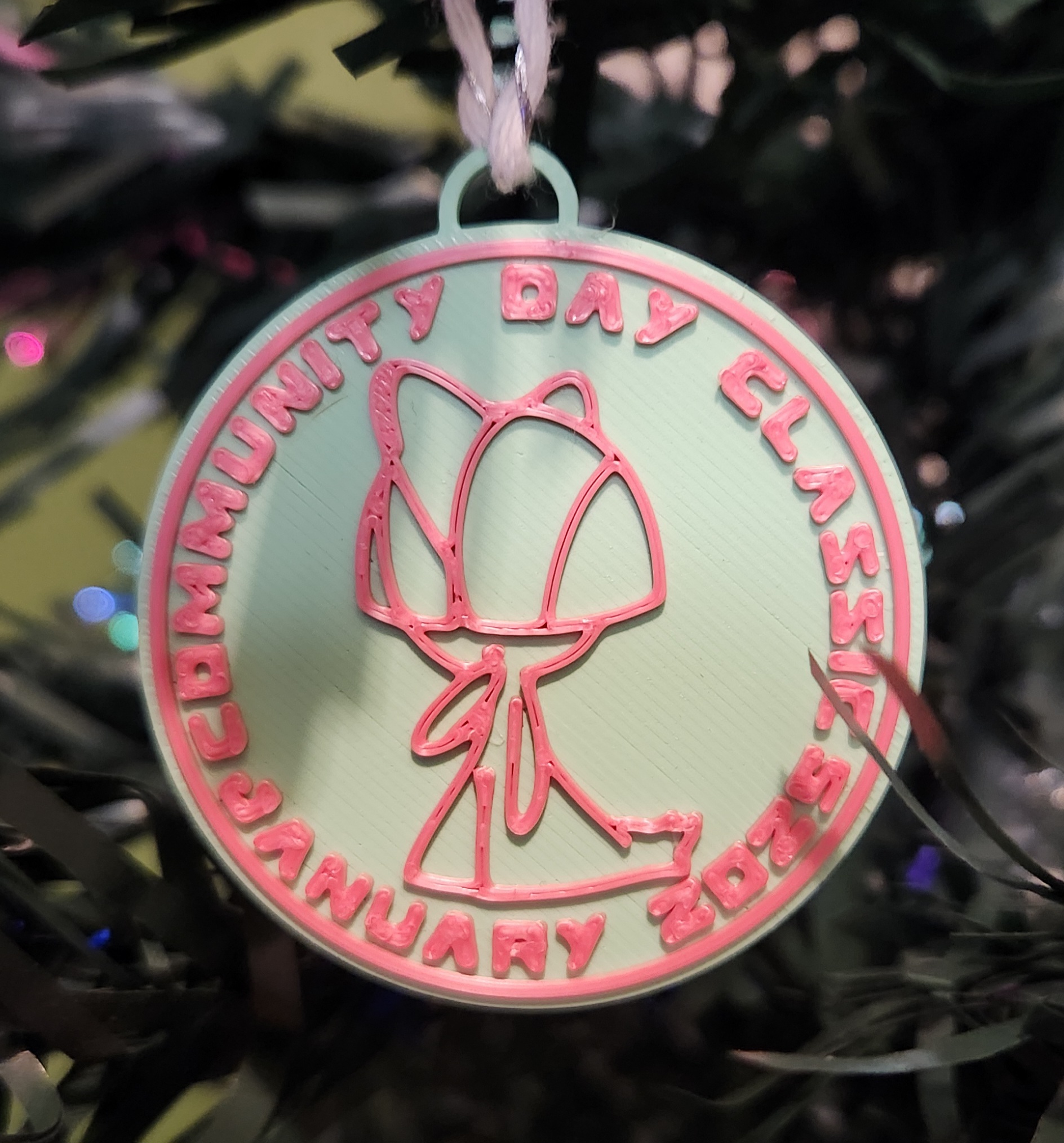 Pokemon Go Community Day Classic #97 coin - Ralts Ornament