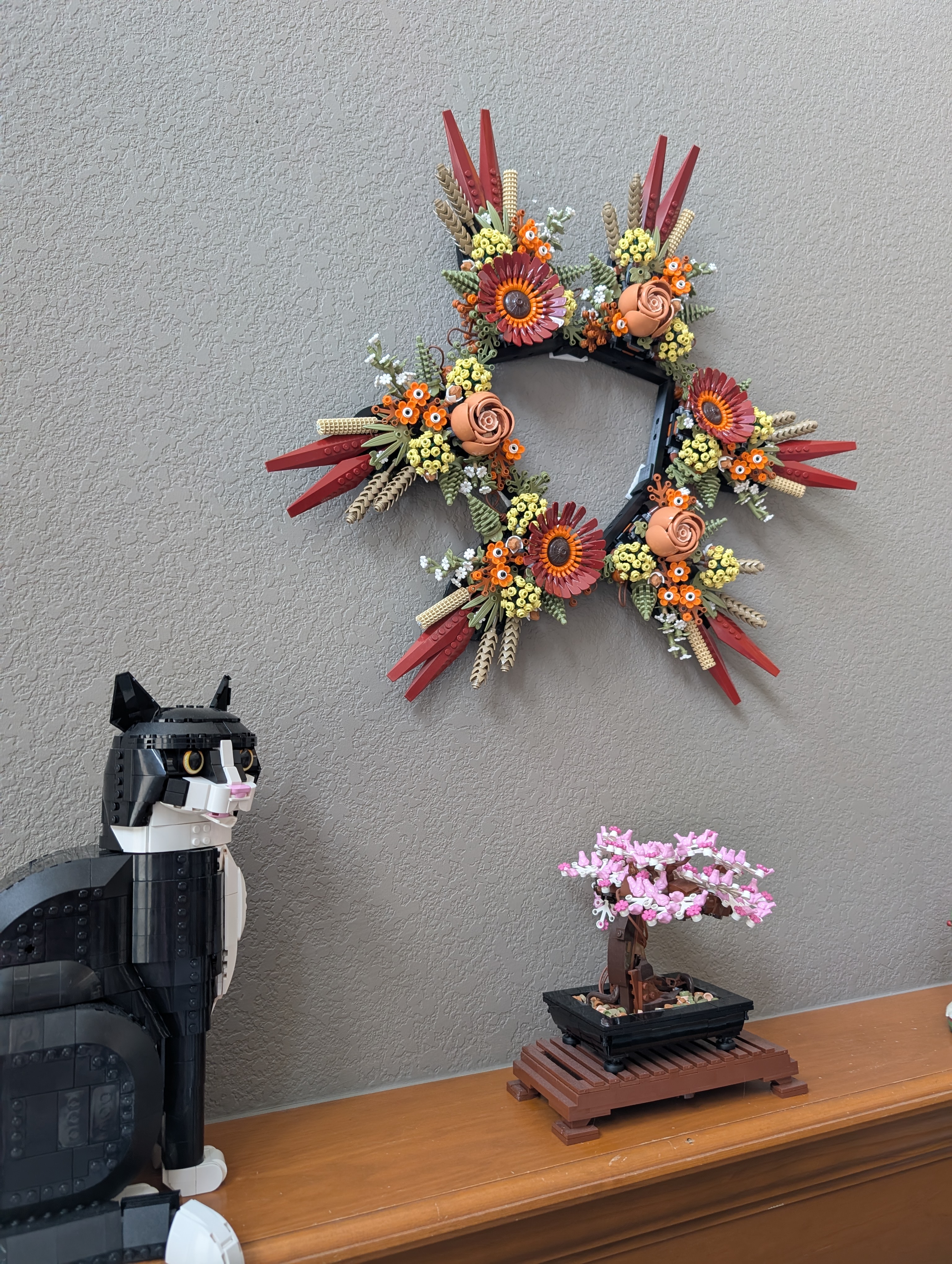 LEGO Dried Flower Centerpiece Wall Mount Frame