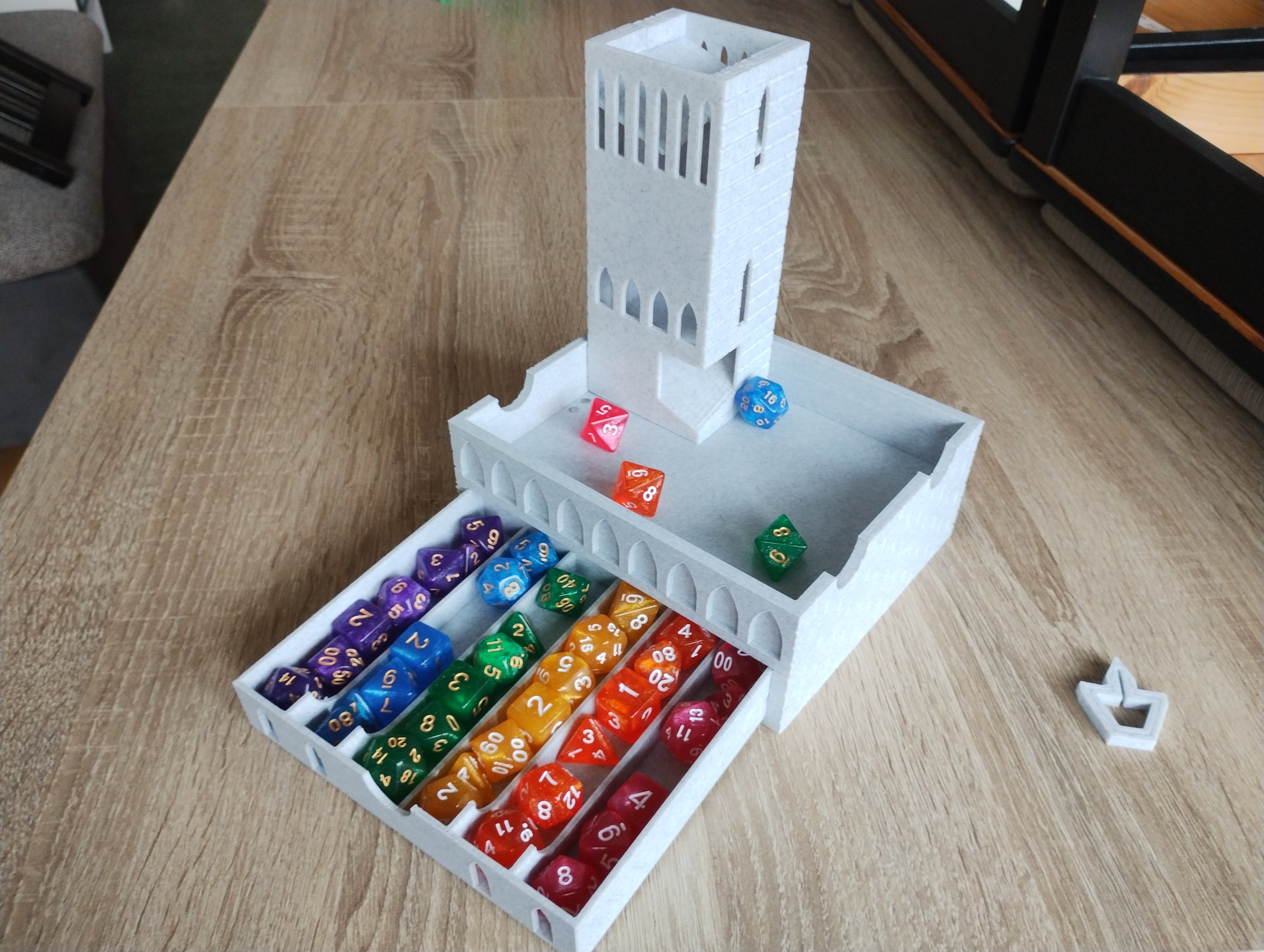 Miniatura 4 do modelo 3D Dice Tower - Customizable!