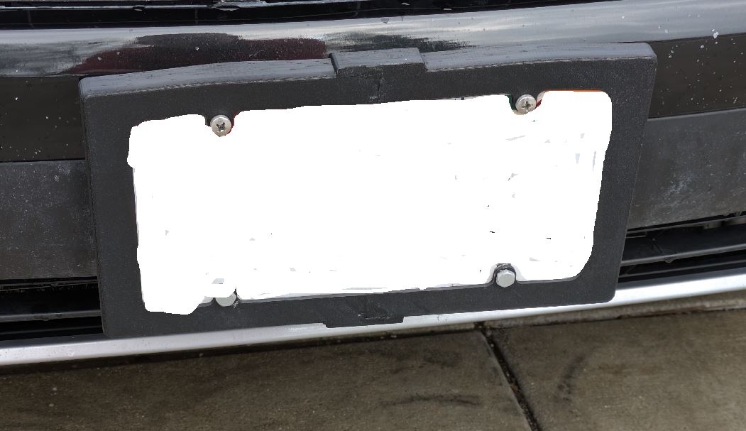 License Plate Frame (US) - Print in Two Halves