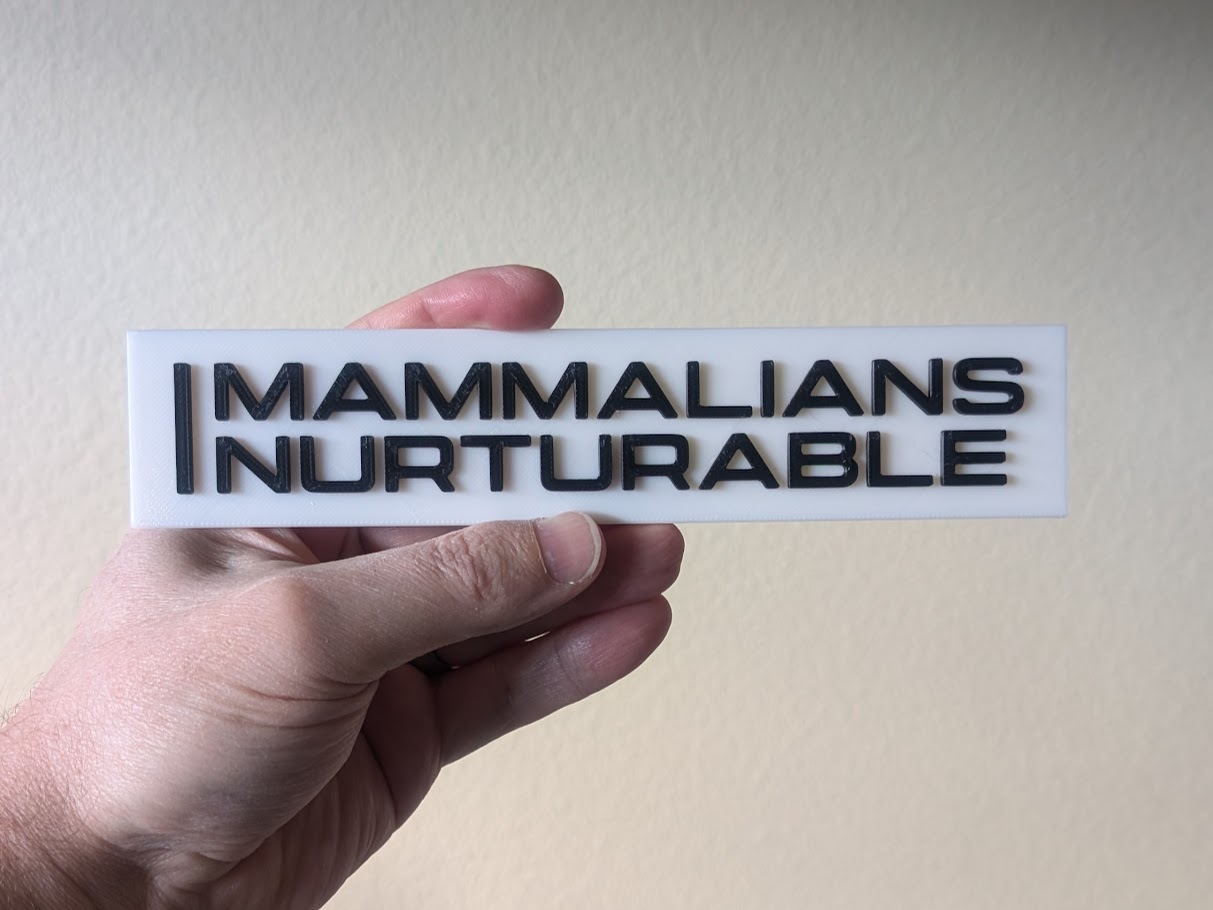 Mammalians Nurturable Department Sign