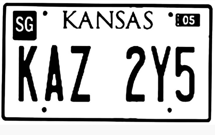 licence plate Supernatural