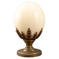 Unbroken ostrich egg