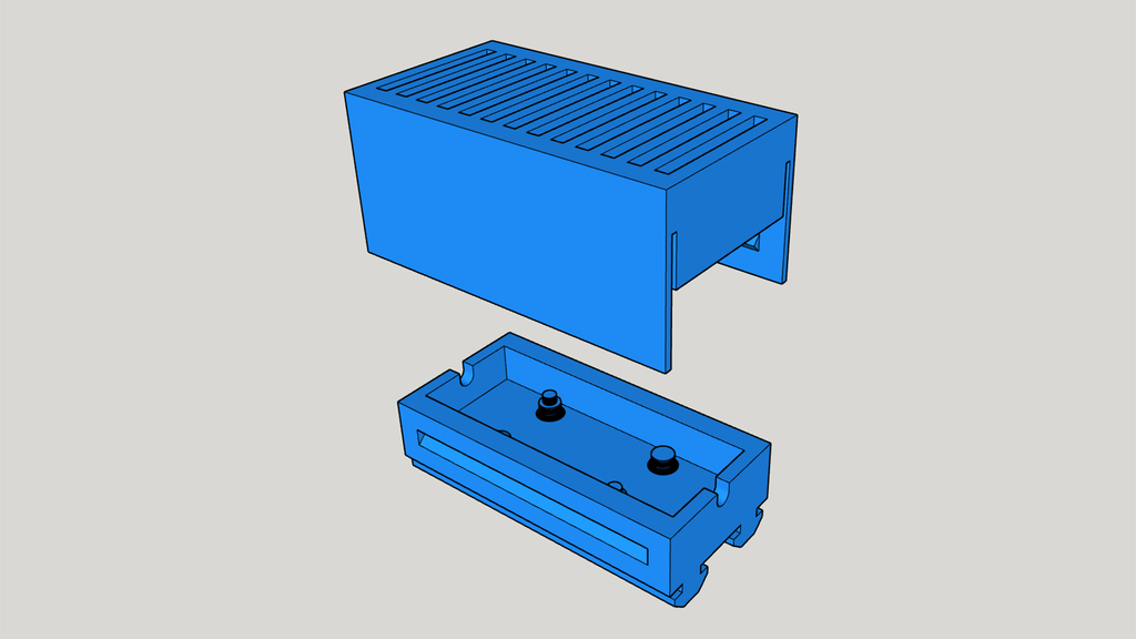 LM2596 Buck Converter Case for 4040 Extrusion 3D model