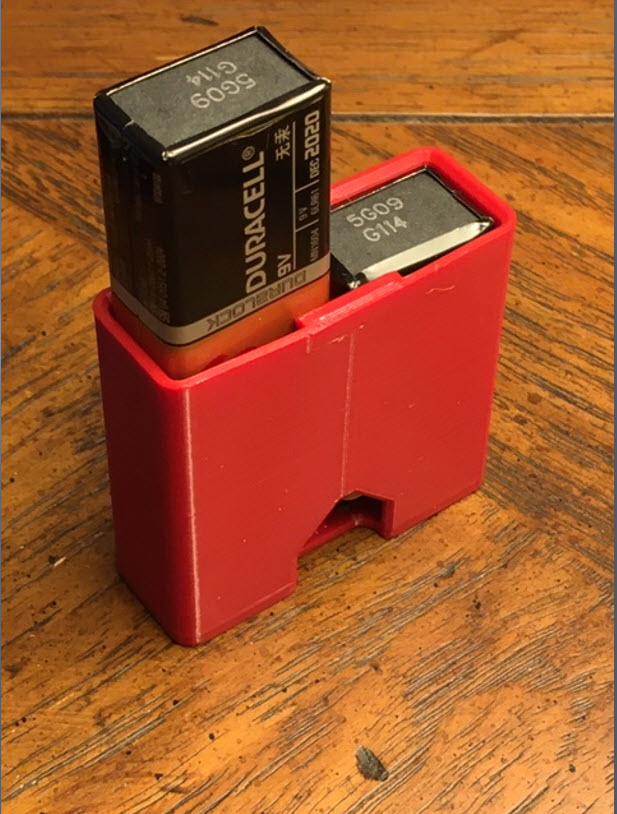 9 Volt Battery Case from PETG or PLA