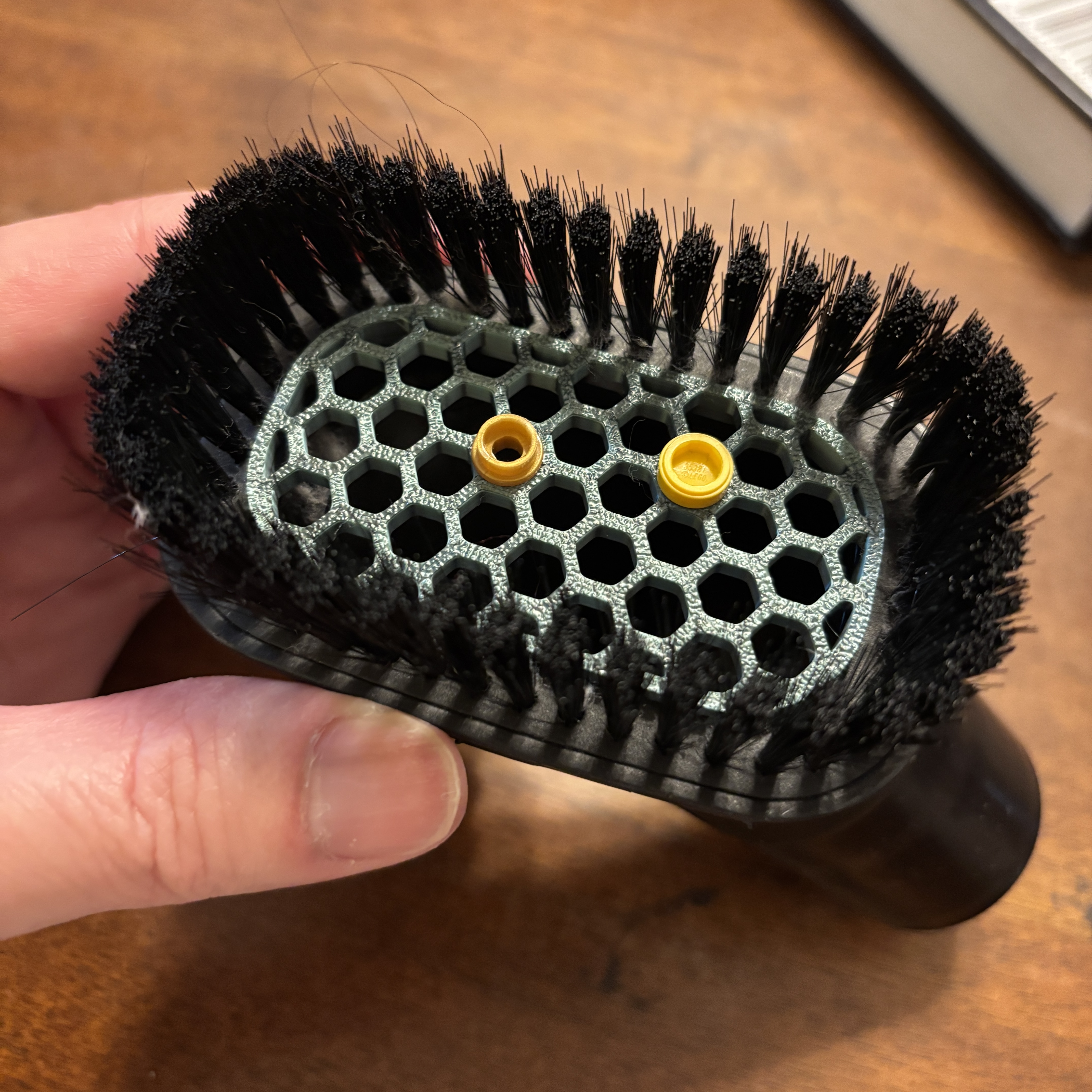 Hoover vacuum brush adapter for Legos