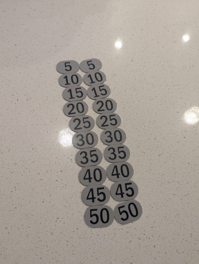 Gym Weight Rack Labels