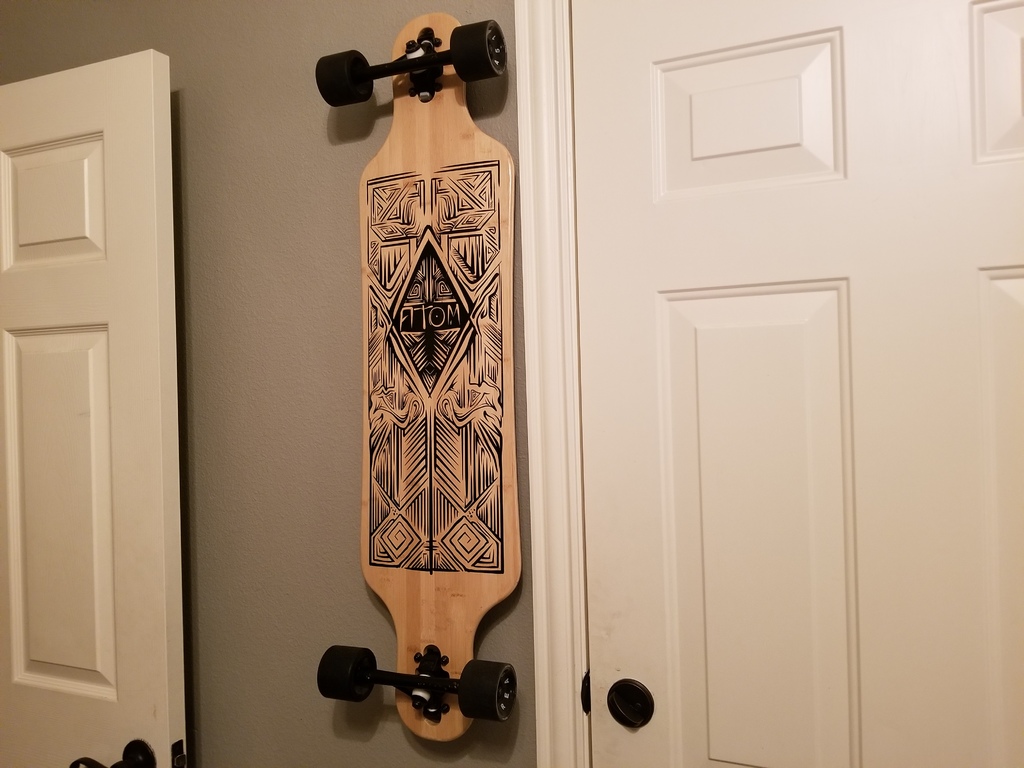 Miniatura 3 do modelo 3D Longboard/Generic Wall Hook