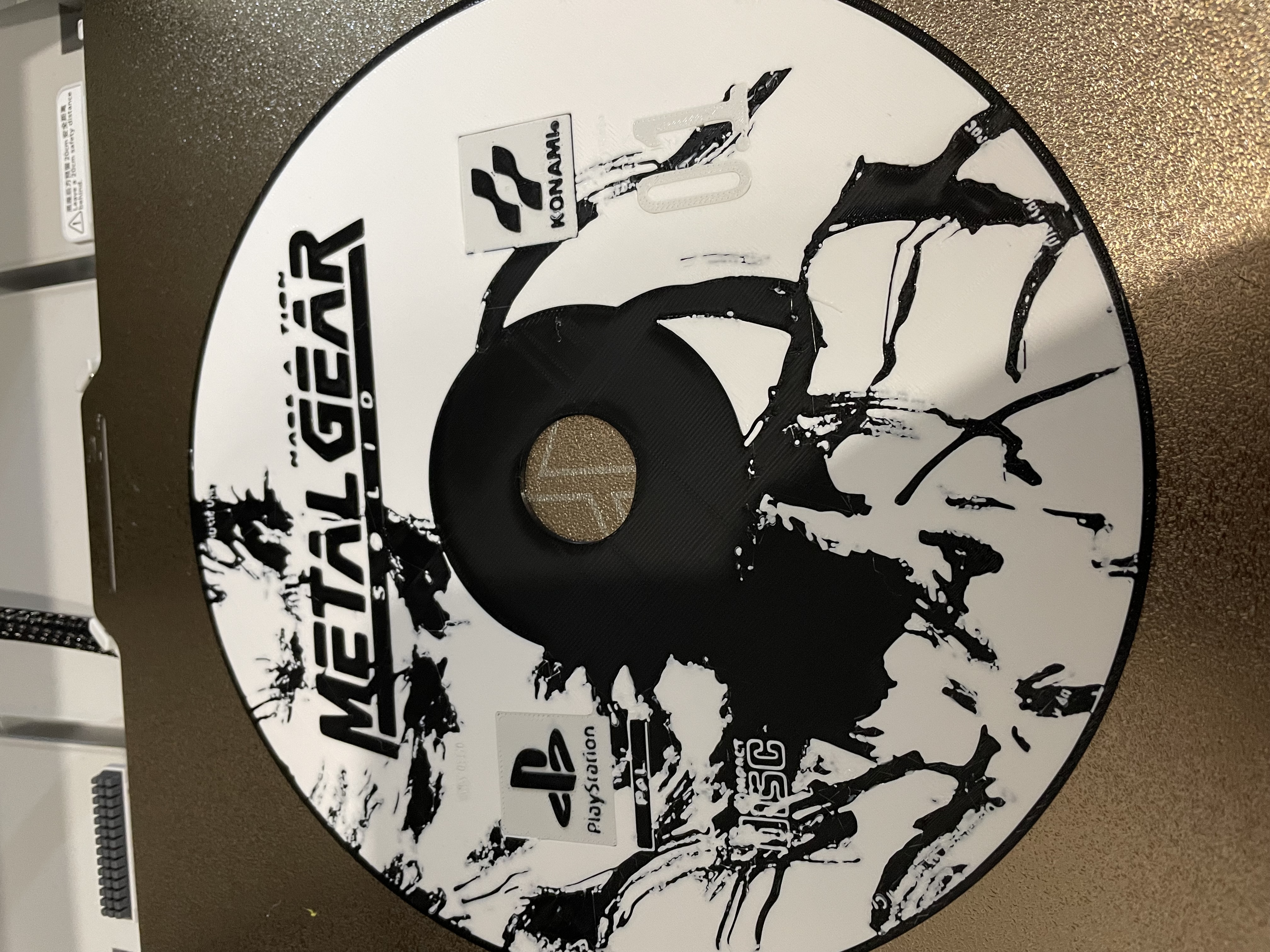 Metal Gear Solid PSX CD Wall Art