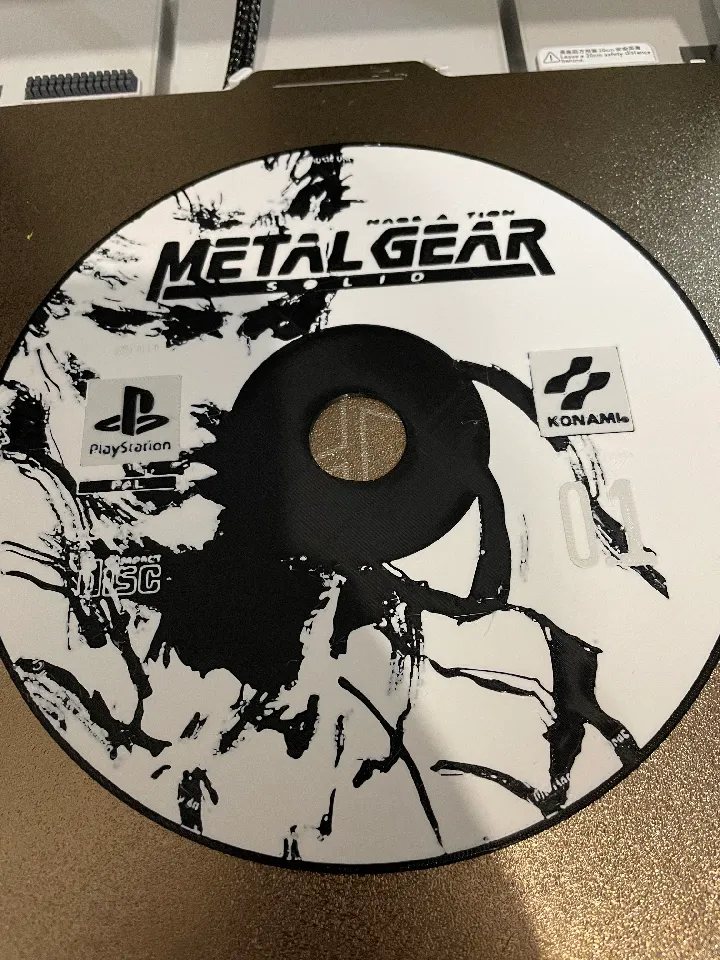 Metal Gear Solid PSX CD Wall Art by Szymon Kozlowski | Download
