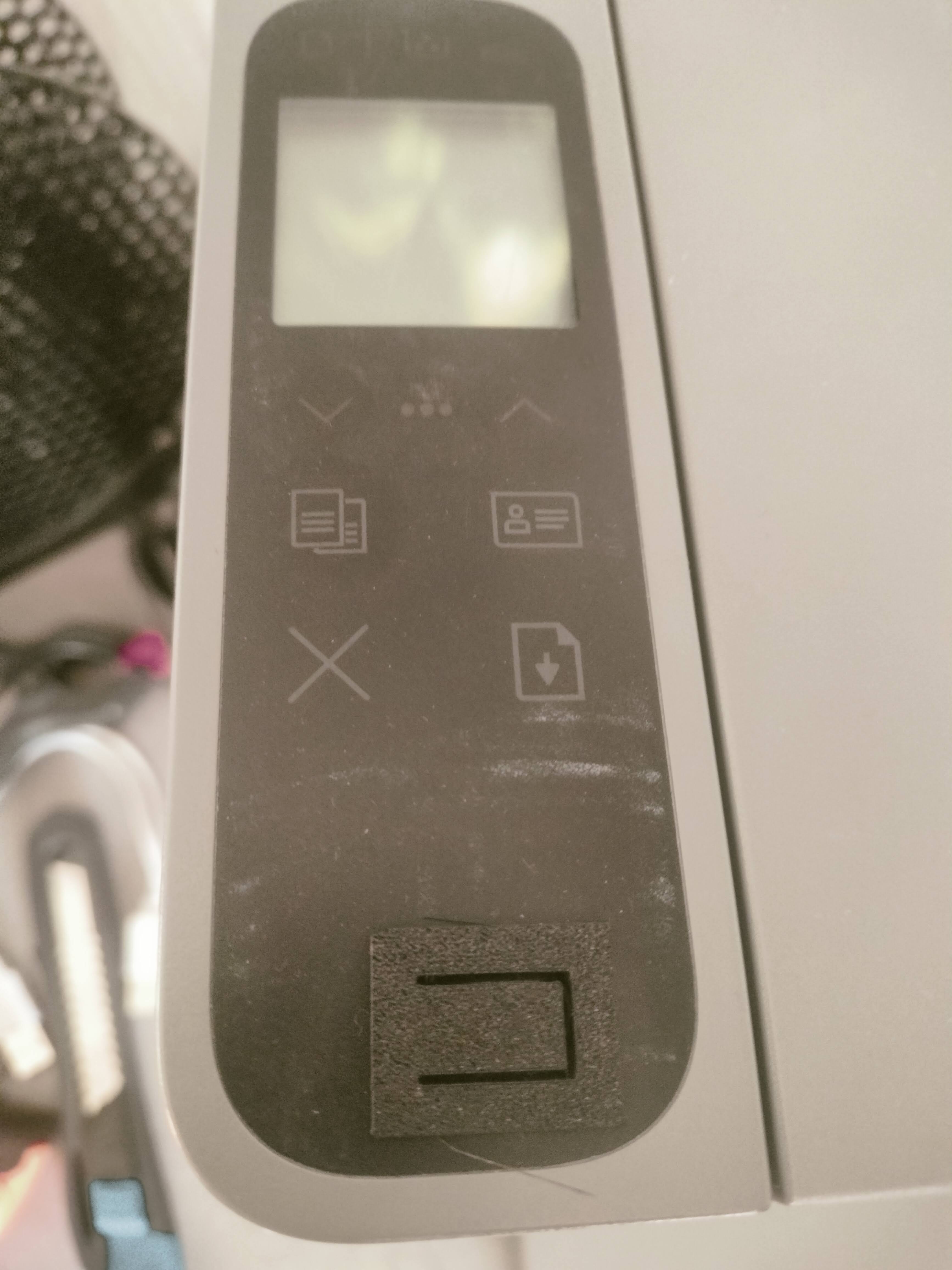 HP Neverstop Laser MFP 1200n, power button
