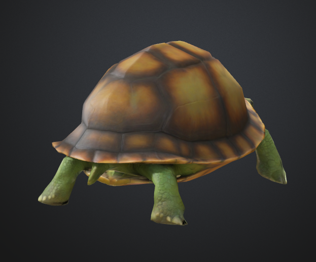 Miniatura 2 do modelo 3D low-poly turtle