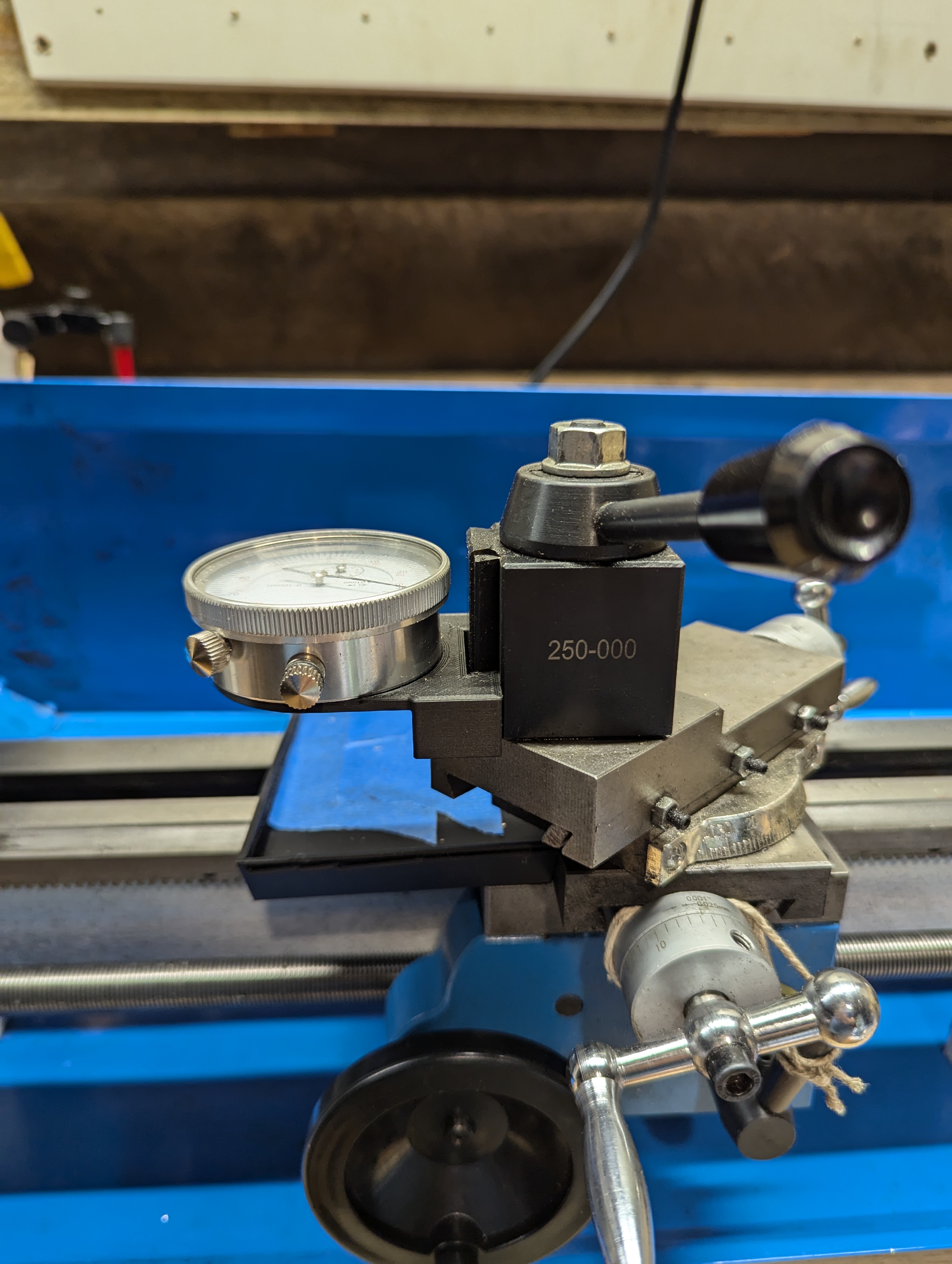 Dial indicator holder for small quick change tool post. Mini Lathe.