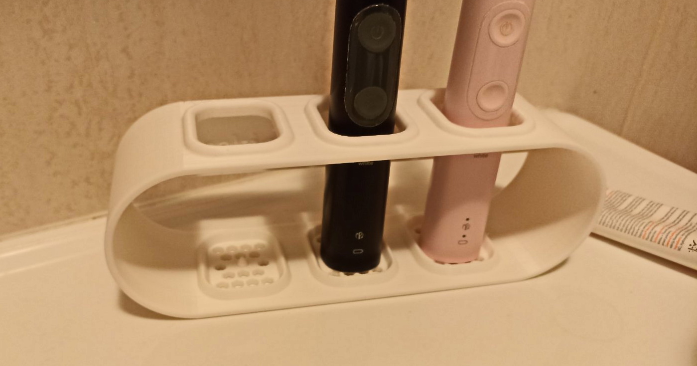 Electric toothbrush holder (triple; Philips Sonicare compatible)