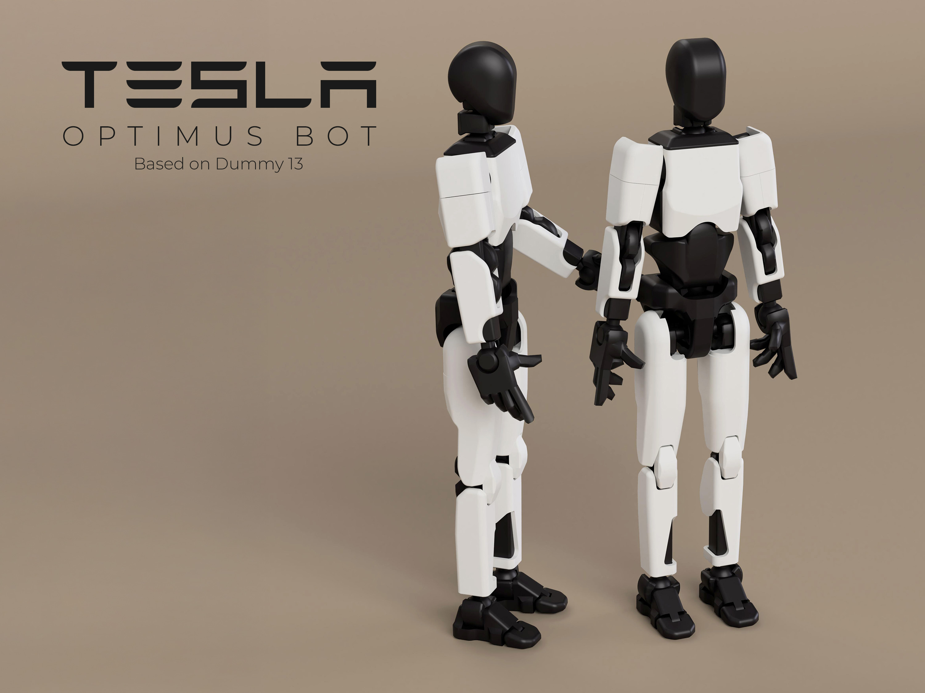 Tesla Optimus Bot 1.0 based on Dummy 13