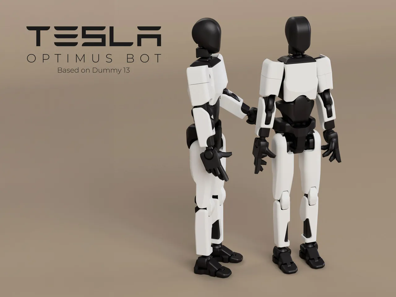 Tesla Optimus Bot 1.0 based on Dummy 13 by maximhuz