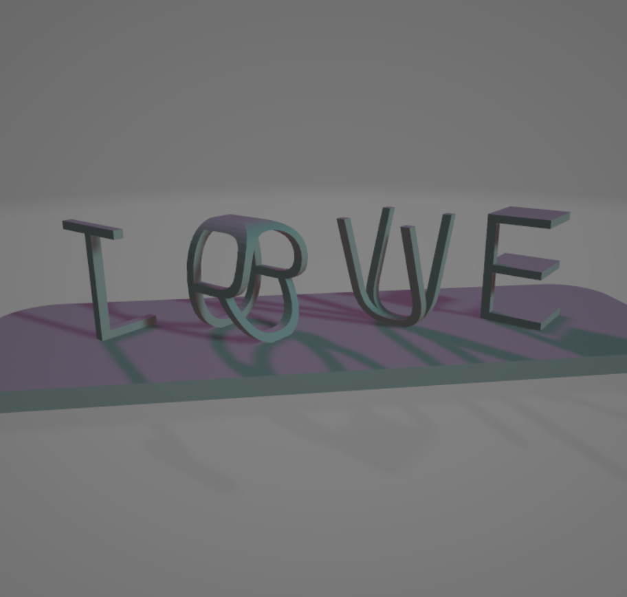 "True Love" word combo