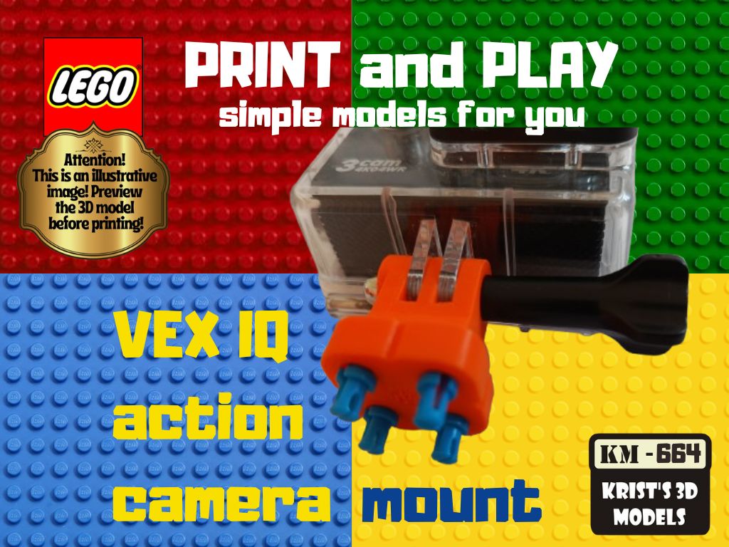 VEX IQ action camera mount
