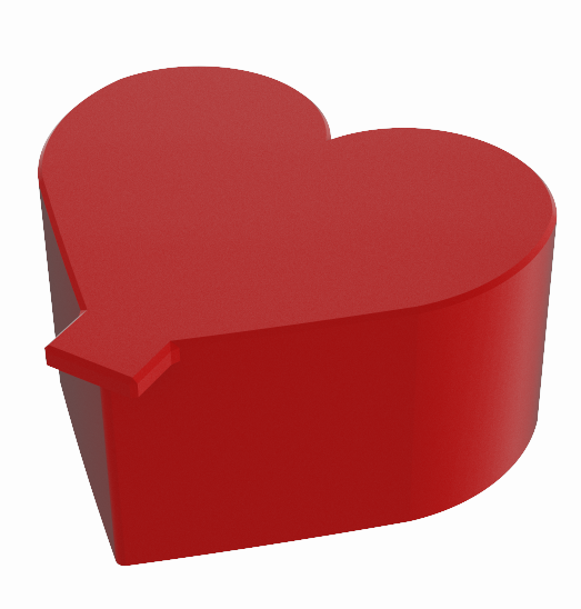 Miniatura 2 do modelo 3D Heart ring box