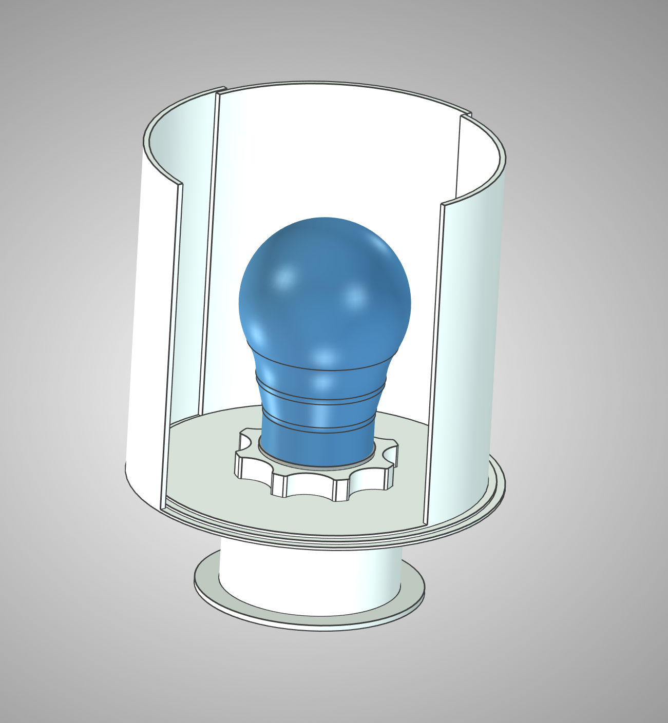 E27 bulb socket stand — miniatura 2