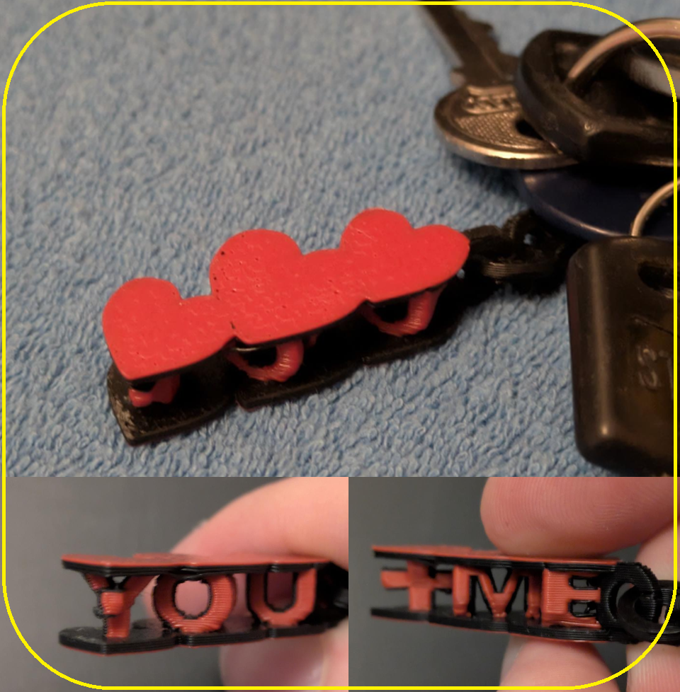 Heart keychain