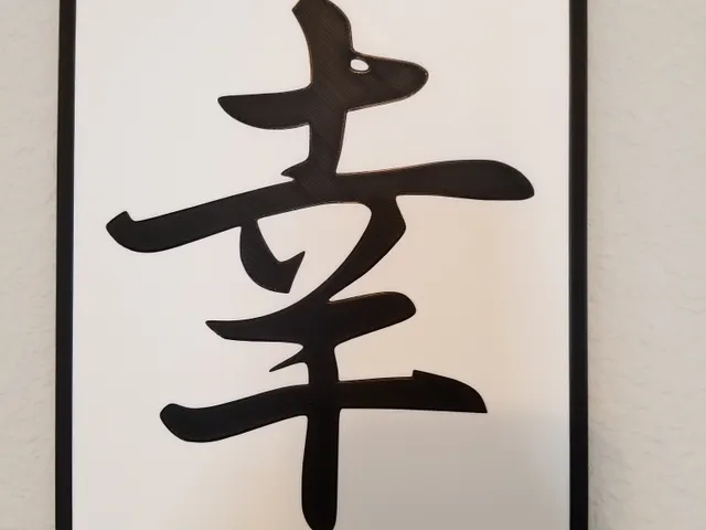 Japanese symbol for Happiness sign