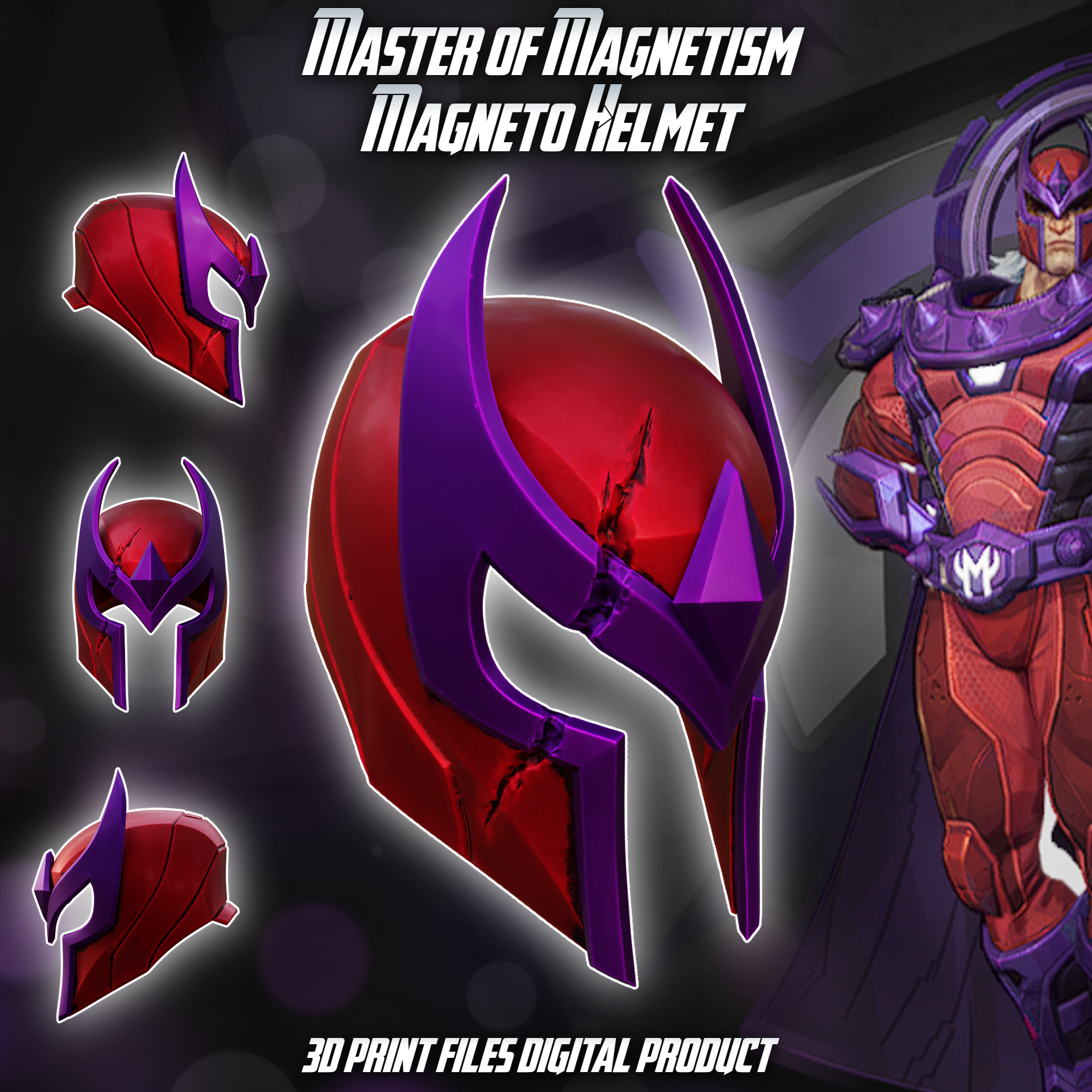Magneto Master of Magnetism Helmet Marvel Rivals