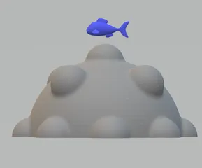 Foot or hand ball massage with fish