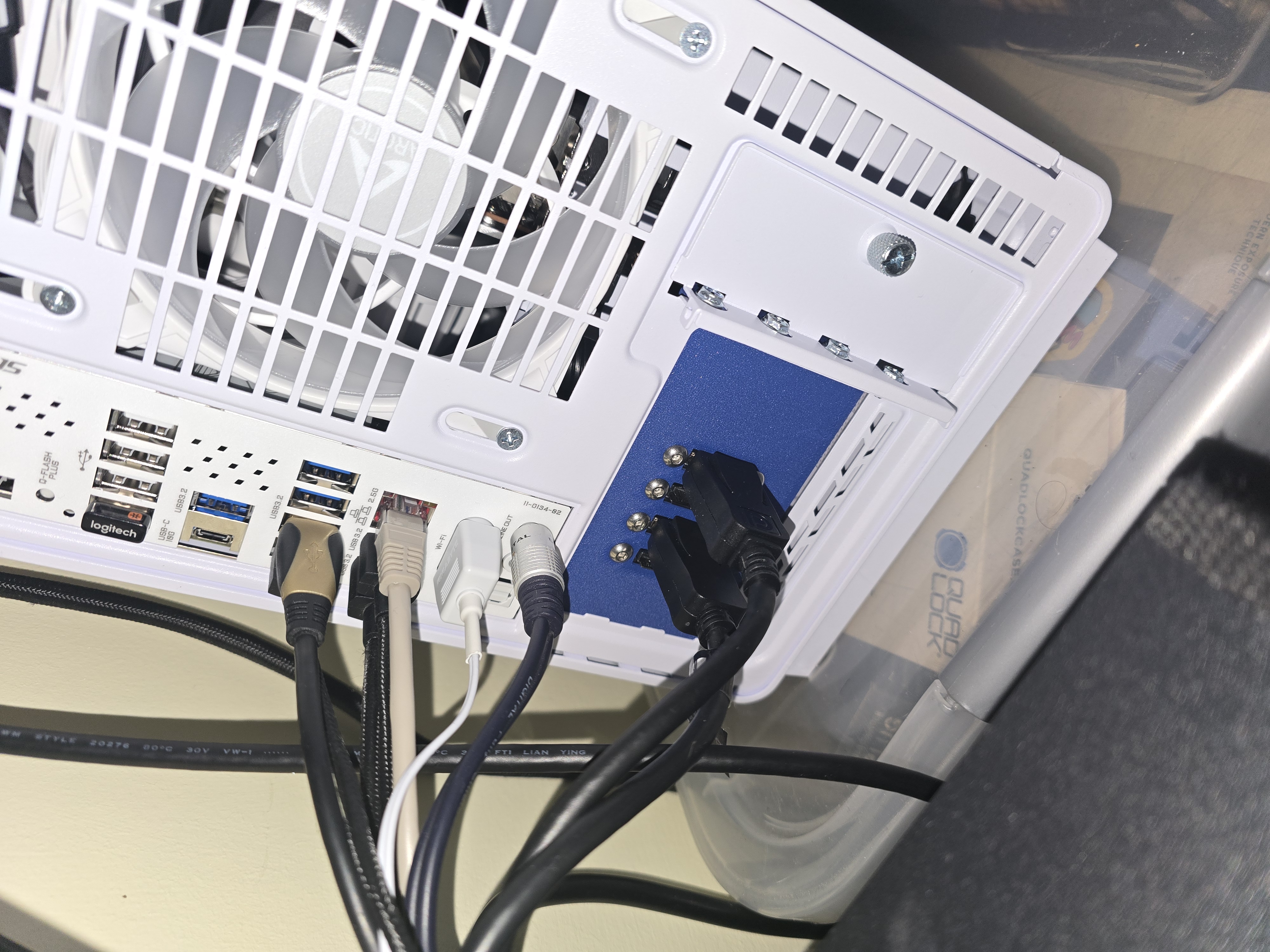 ADT-Link DP + HDMI extension bracket 3x PCI slot cover