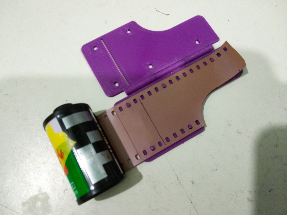 35mm film leader cutter template