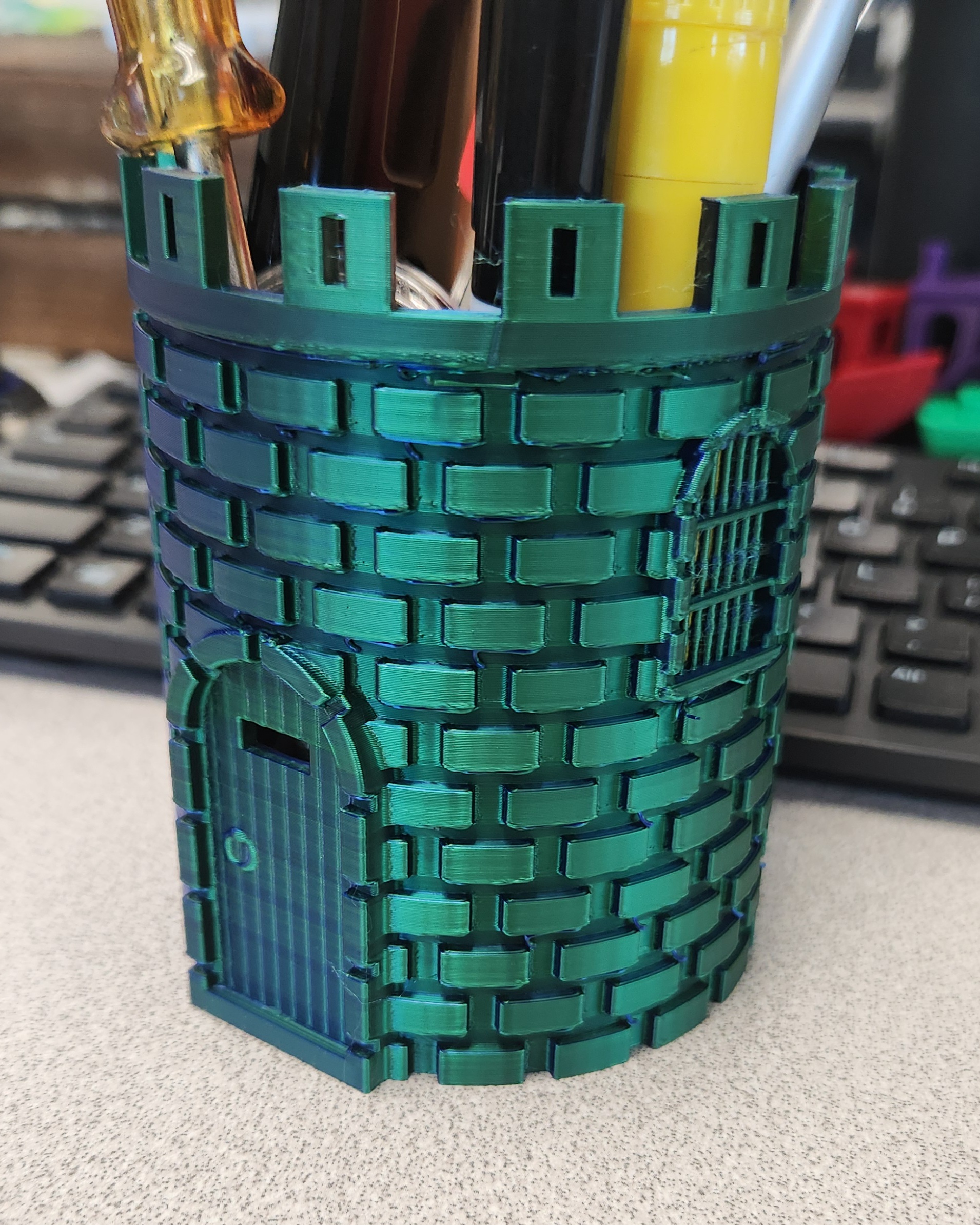 Castle Pencil Holder