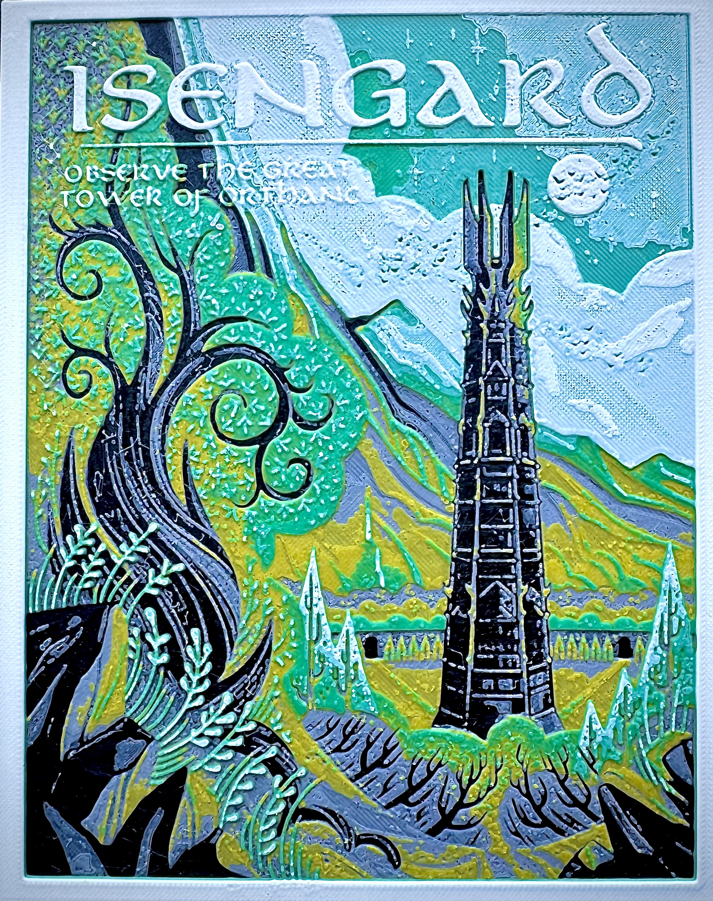 Isengard (Lord of the Rings) HueForge