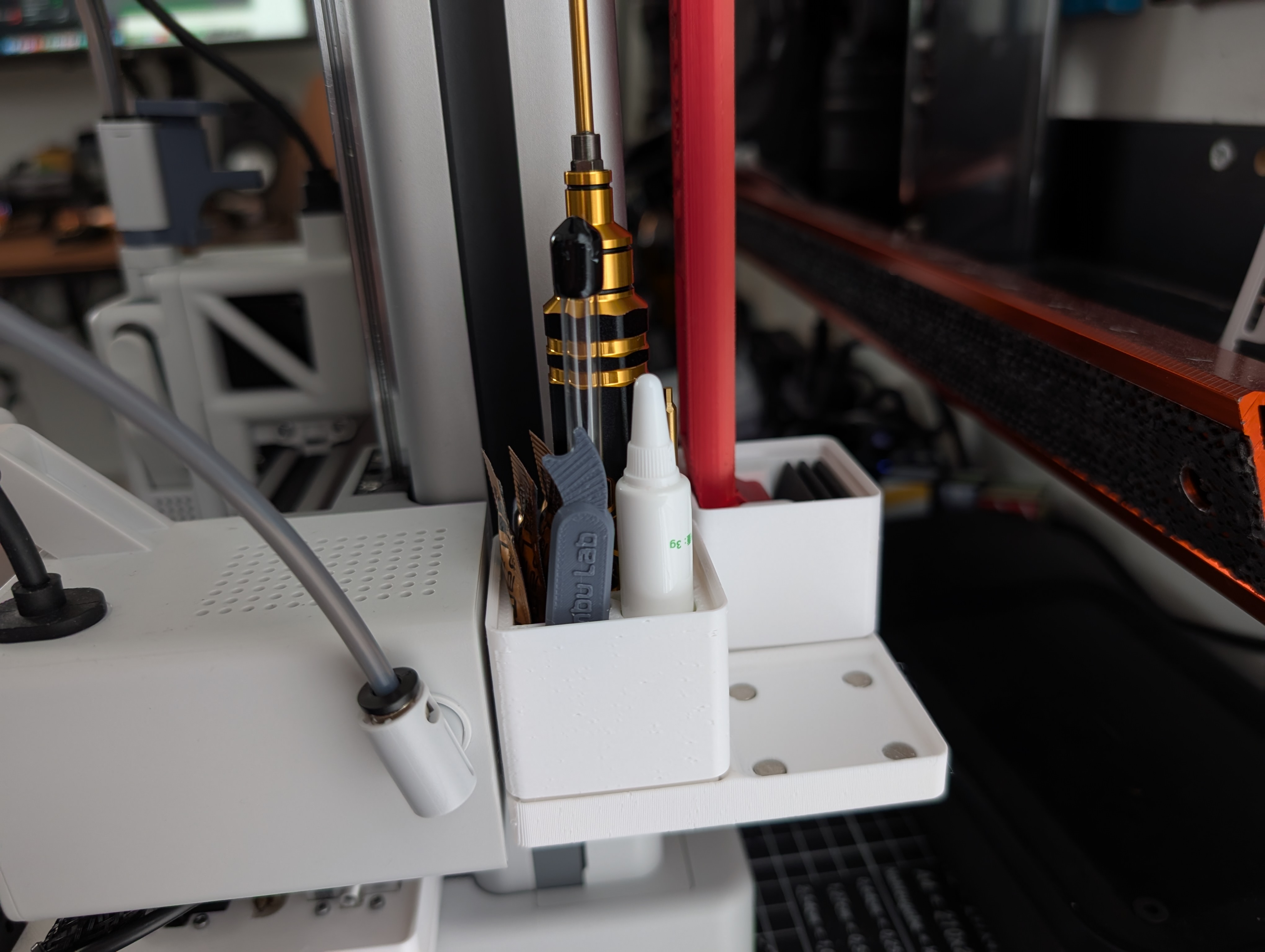 A1 Mini - Rear Gridfinity Baseplate with Magnets