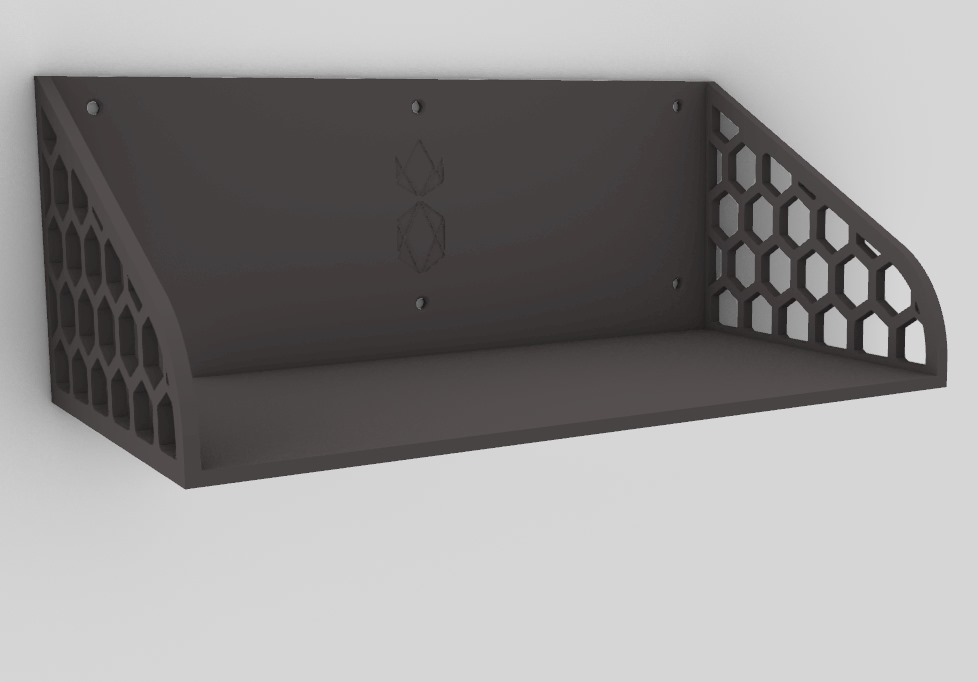 Wall mounted manga shelf