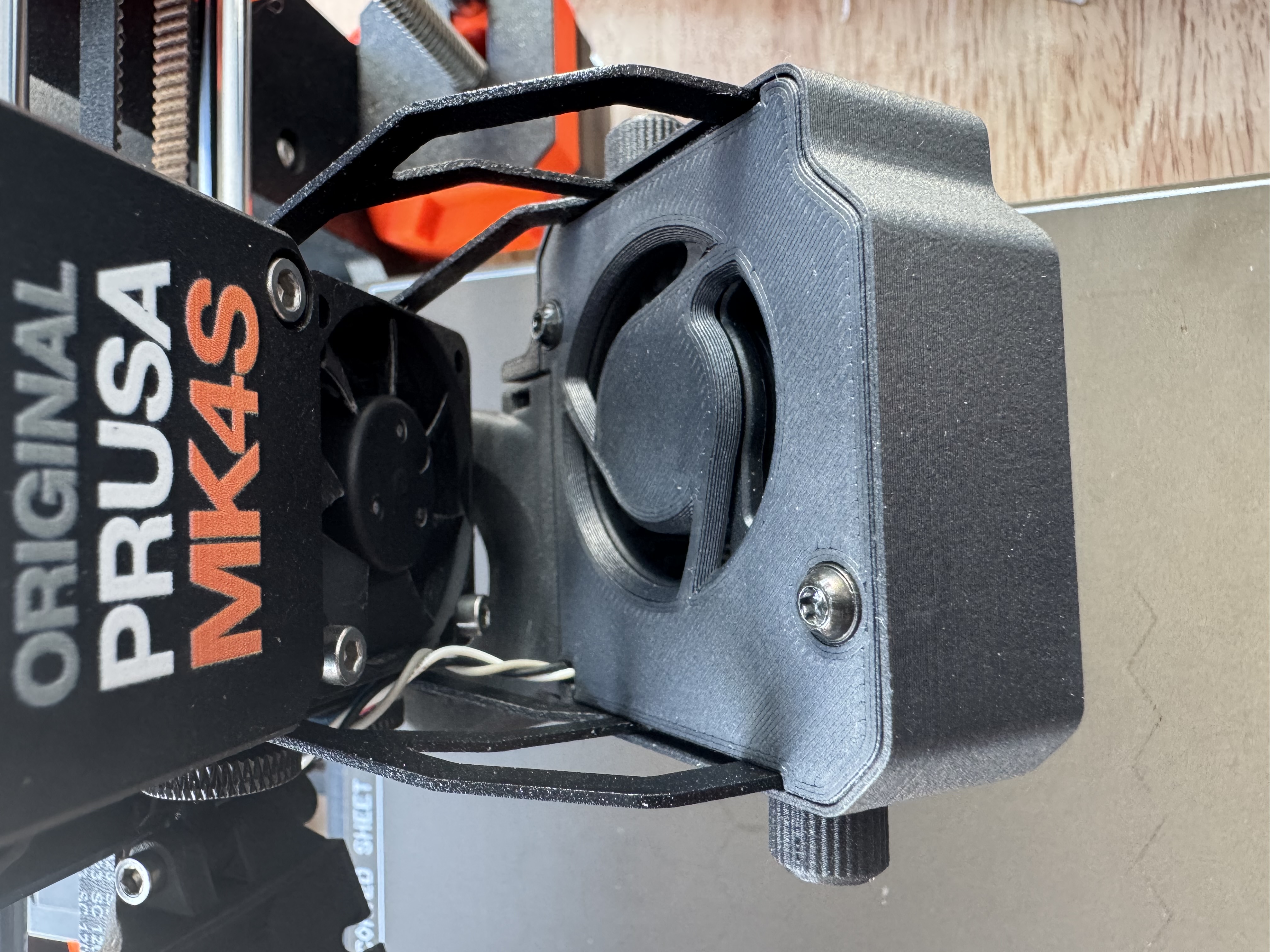 Quiet MK4S Fan Cover - For Loud X-Axis Reverberation- Parametric Model