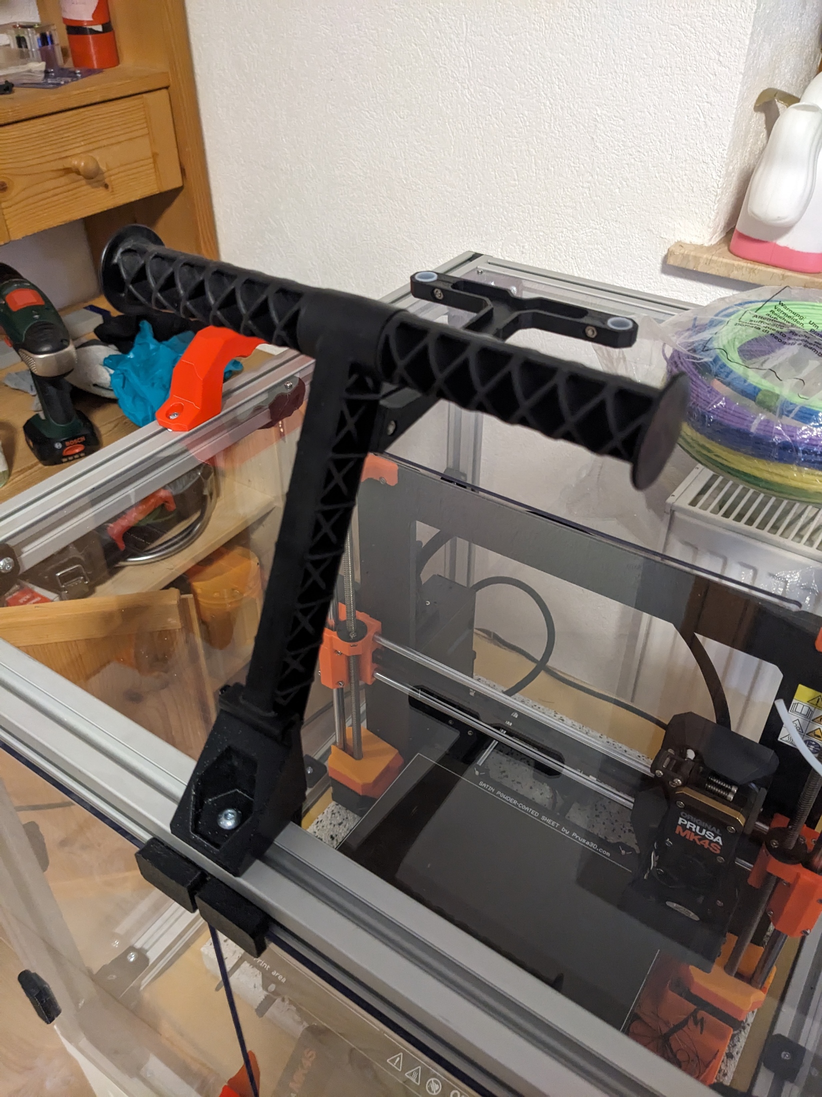 Adapter 3030 extrusion to Prusa I3 Spoolholder