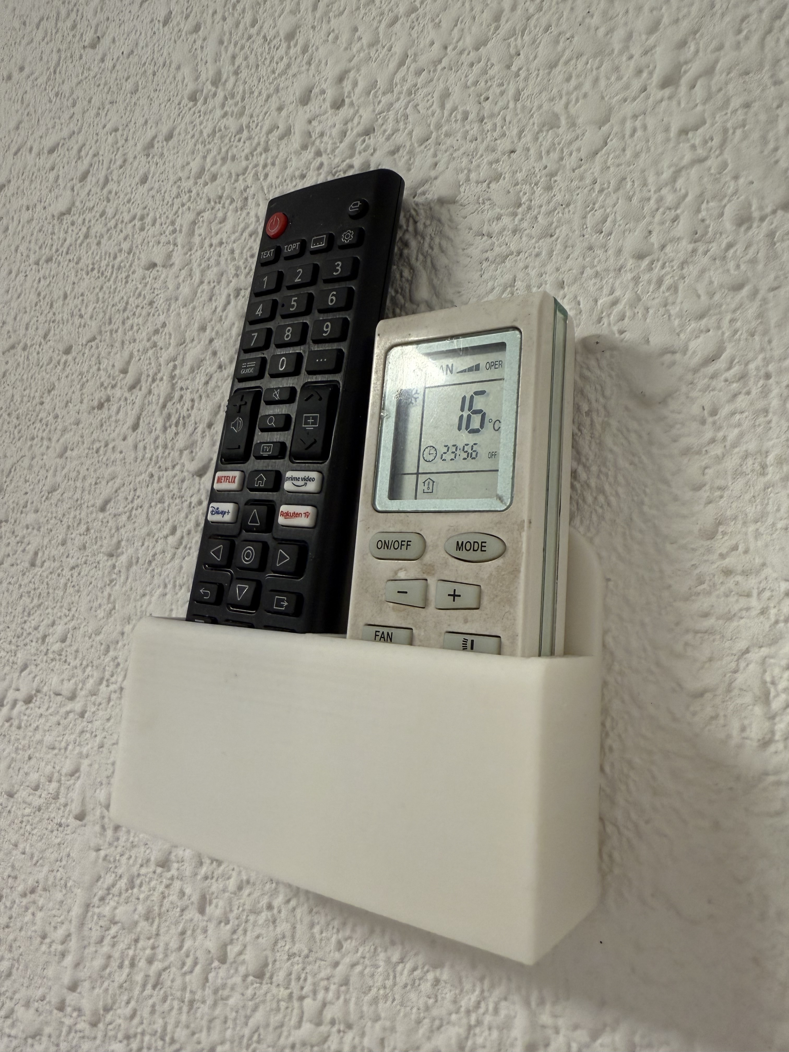 2 REMOTES WALL MOUNT HOLDER