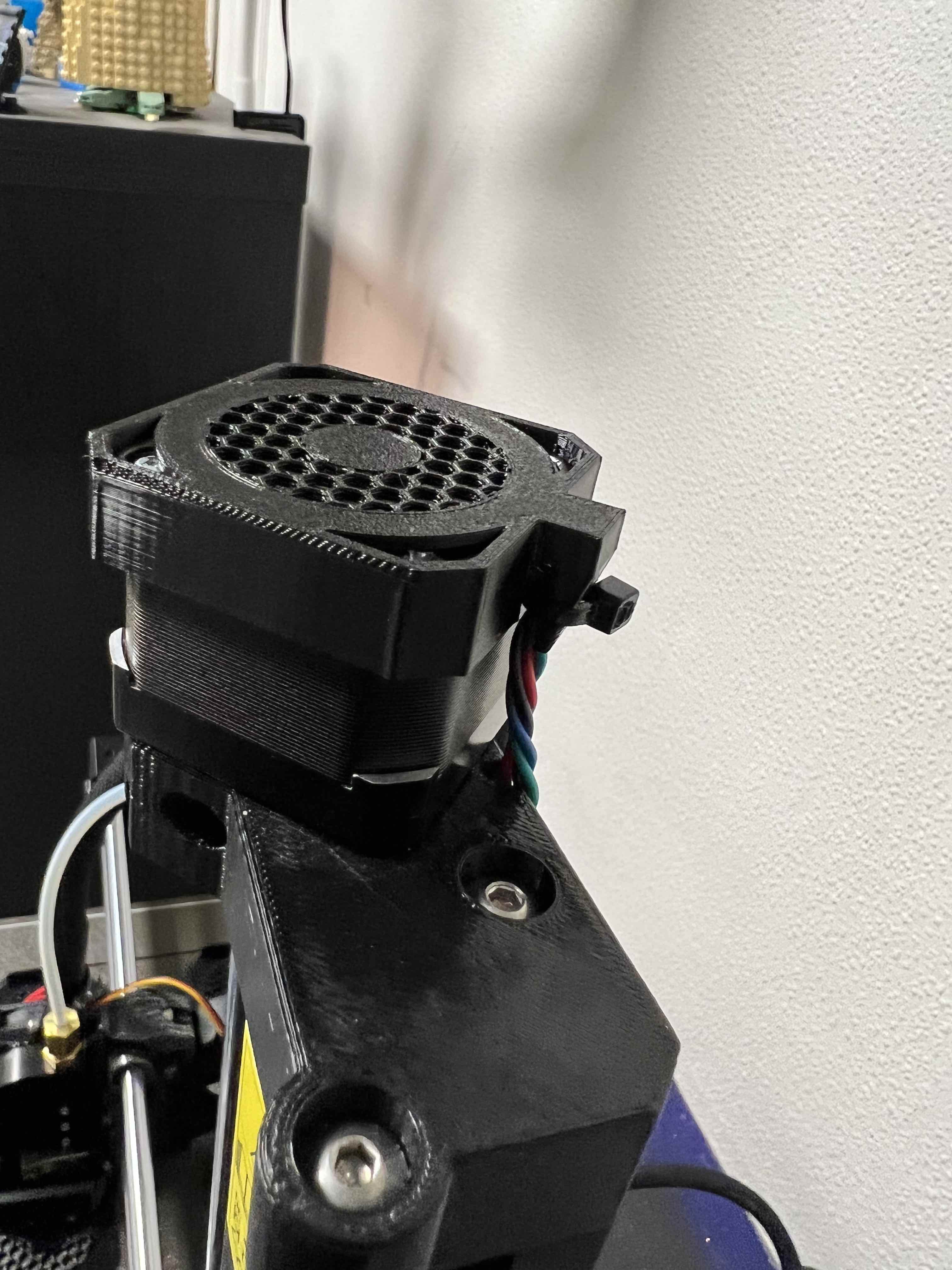 prusa mini axis motor dustcover and cable protection