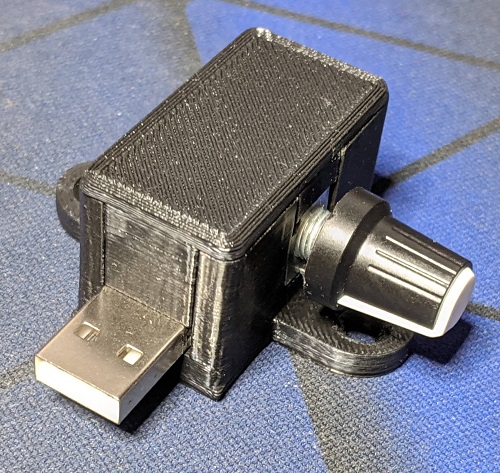 Miniatura 3 do modelo 3D USB Fan Controller Case Screw Mount