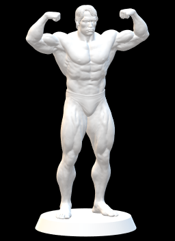 Arnold Schwarzenegger with simple stand - FIGURE