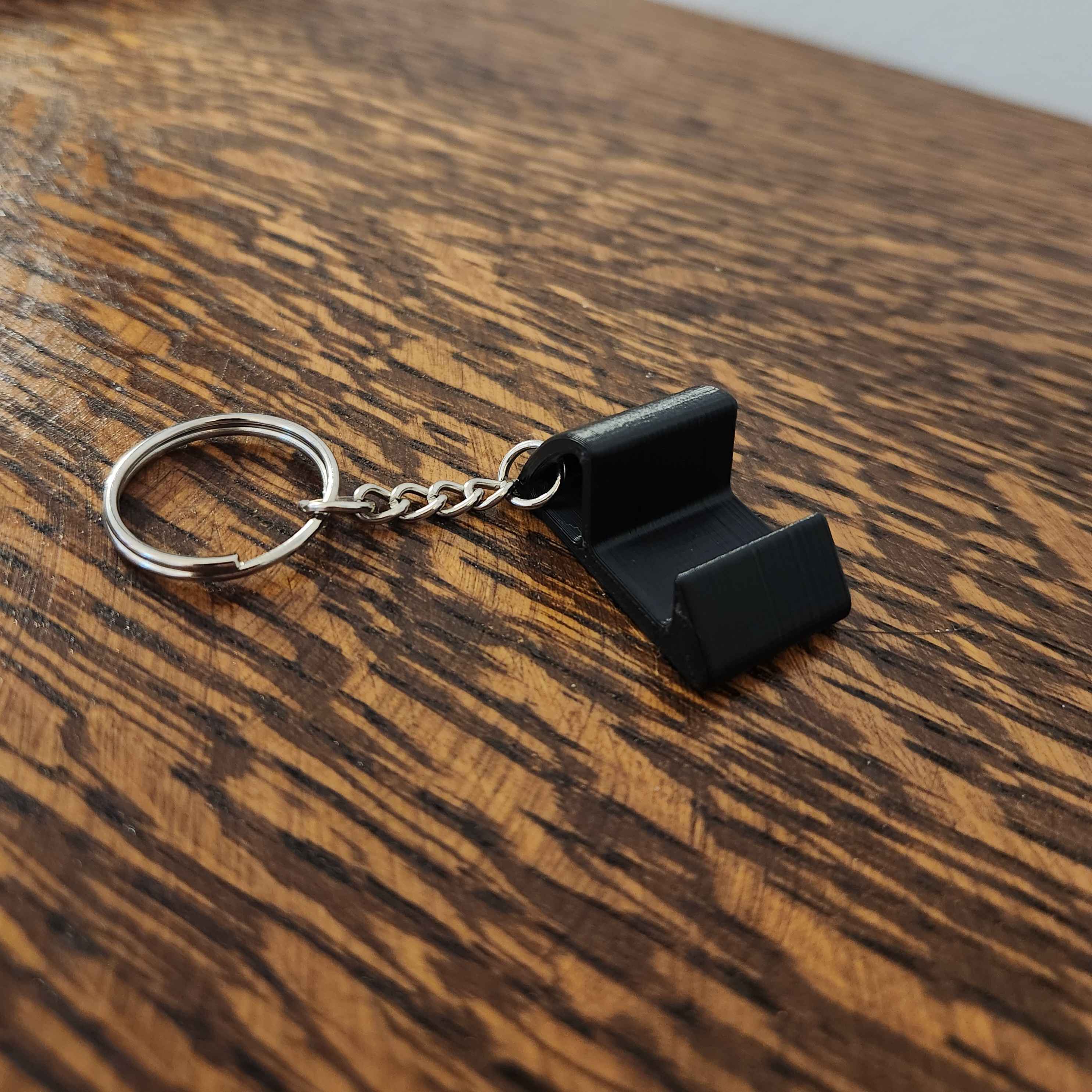 Mini keychain phone stand