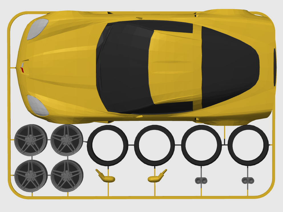 Chevrolet Corvette Z06 (C6) Kit Card (1:24 scale) — thumbnail 11