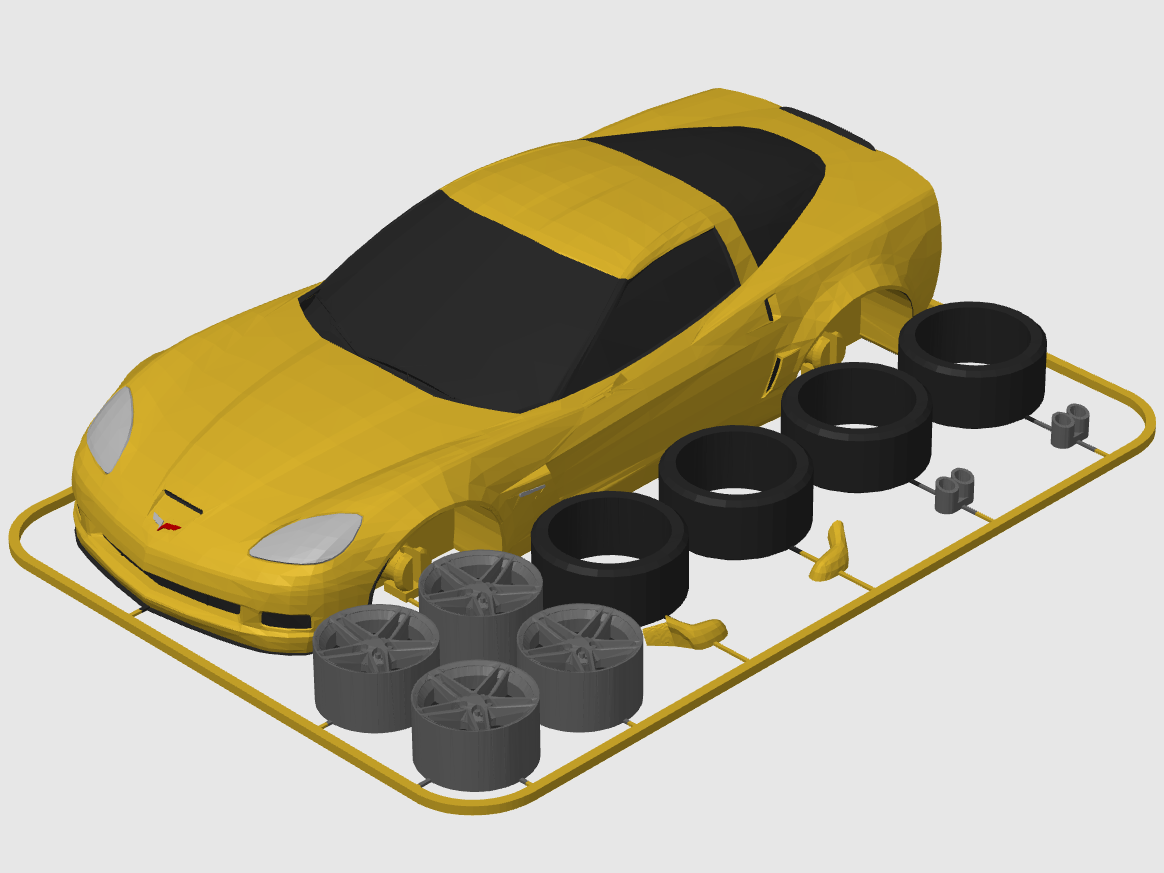 Chevrolet Corvette Z06 (C6) Kit Card (1:24 scale) — thumbnail 6