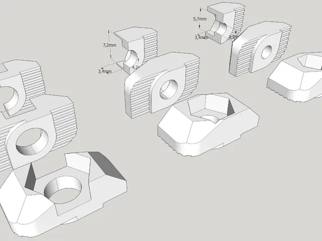 Drop-in T-Nut 3030 profil (M3, M4, M5)