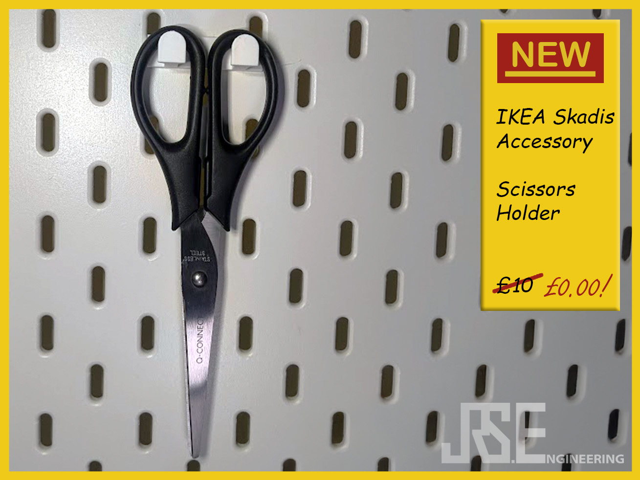 Ikea Skadis Scissors Holder