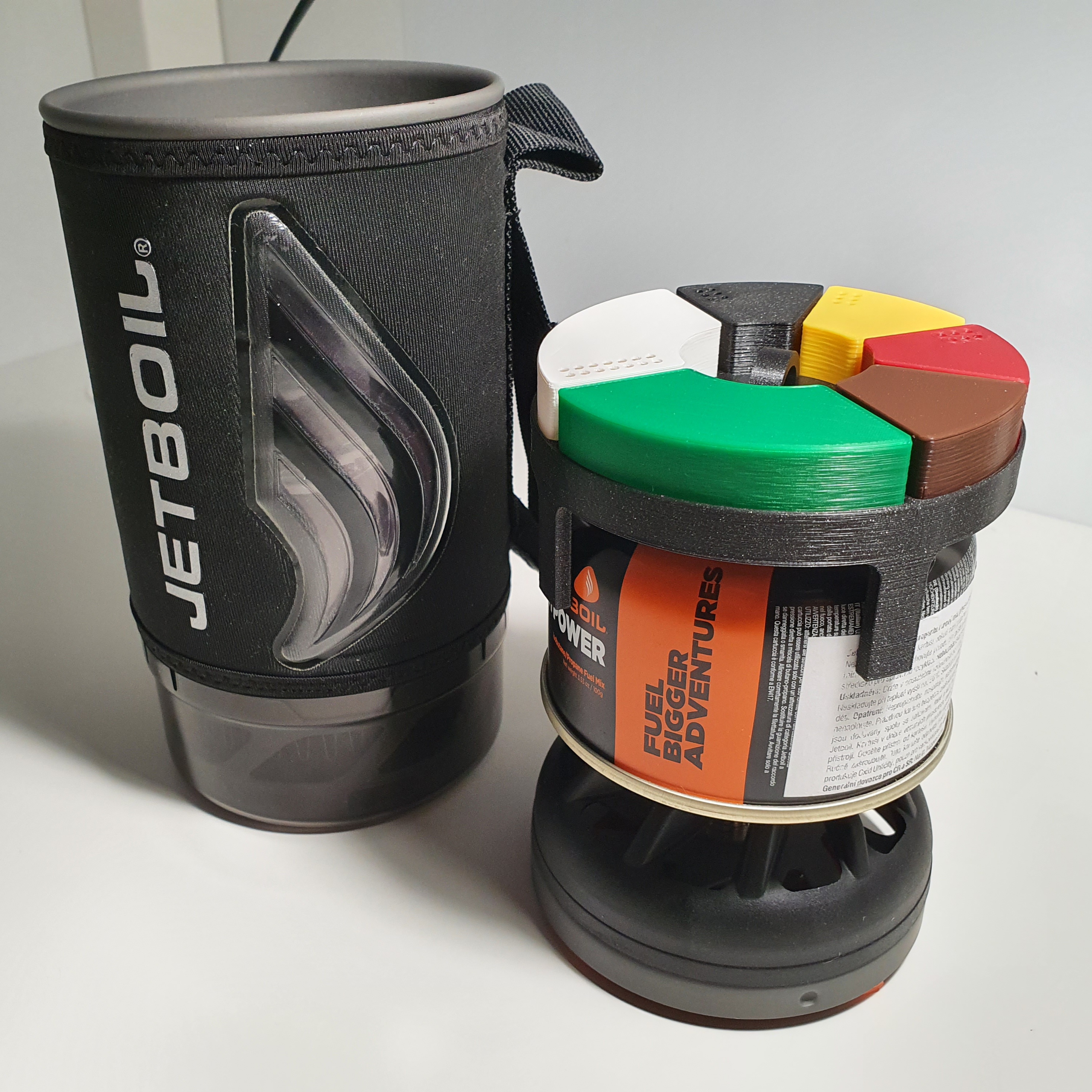 Spice jar gadget for Jetboil Flash