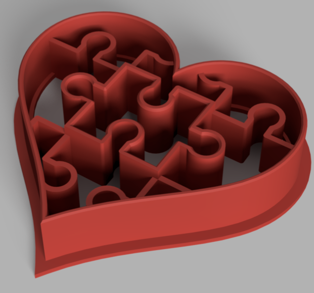 Heart cookie cutter