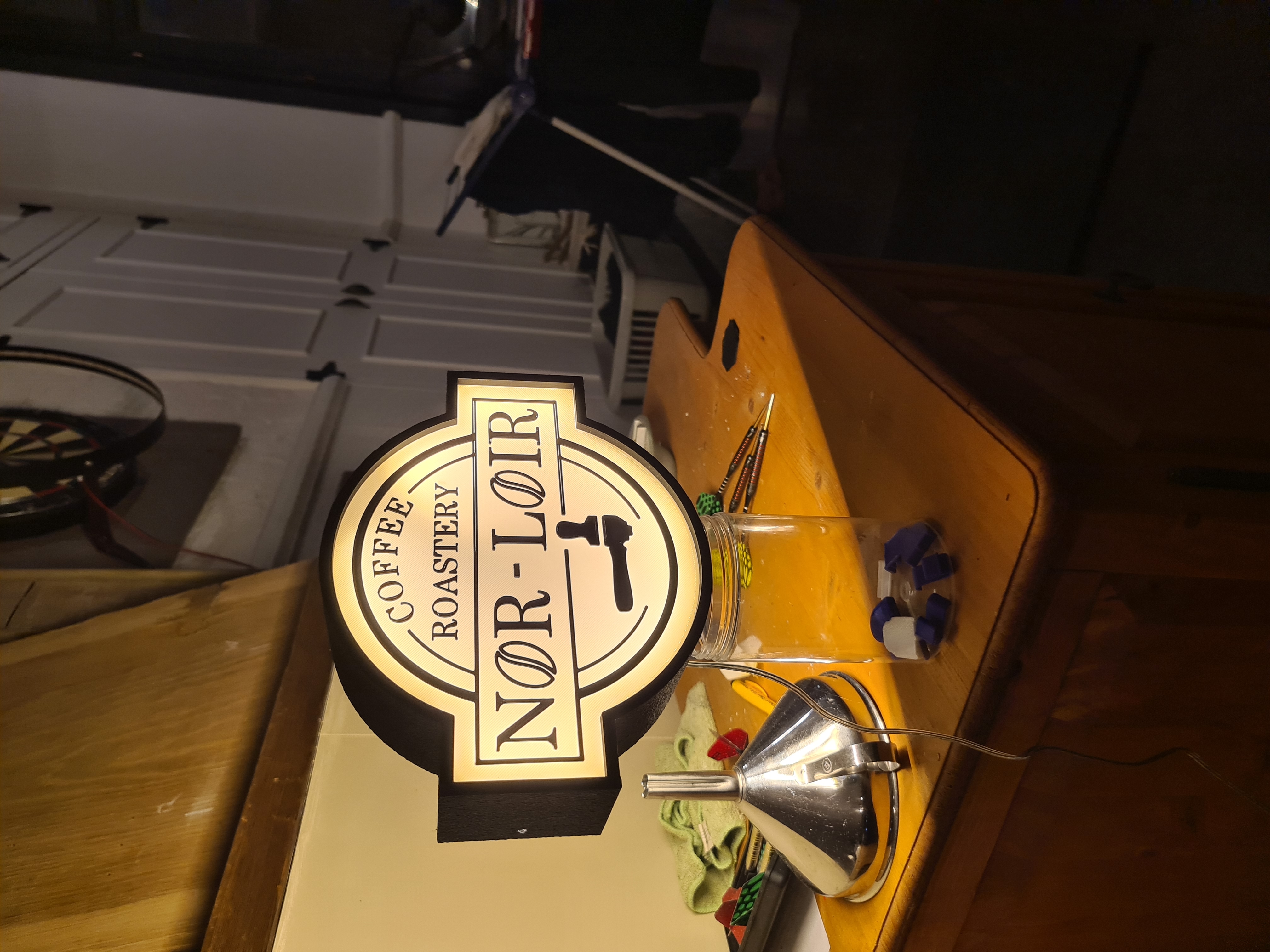 Miniatura 4 do modelo 3D Led light box logo